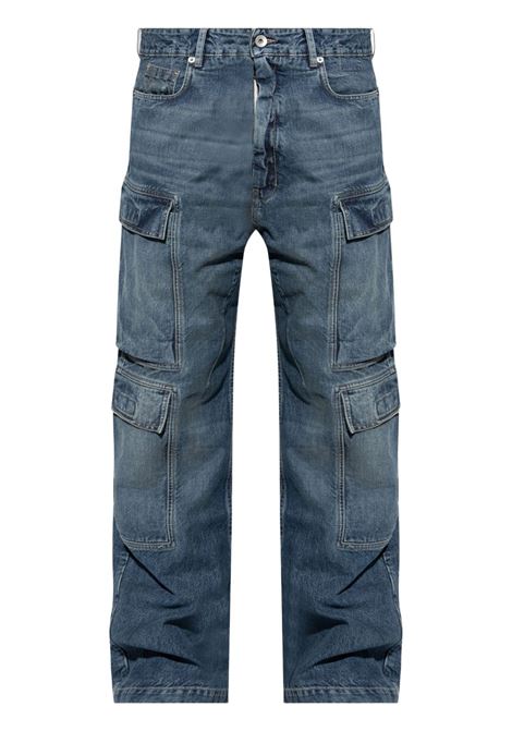 jeans double cargo uomo blu RICK OWENS DRKSHDW | DU01E3361 DWB06